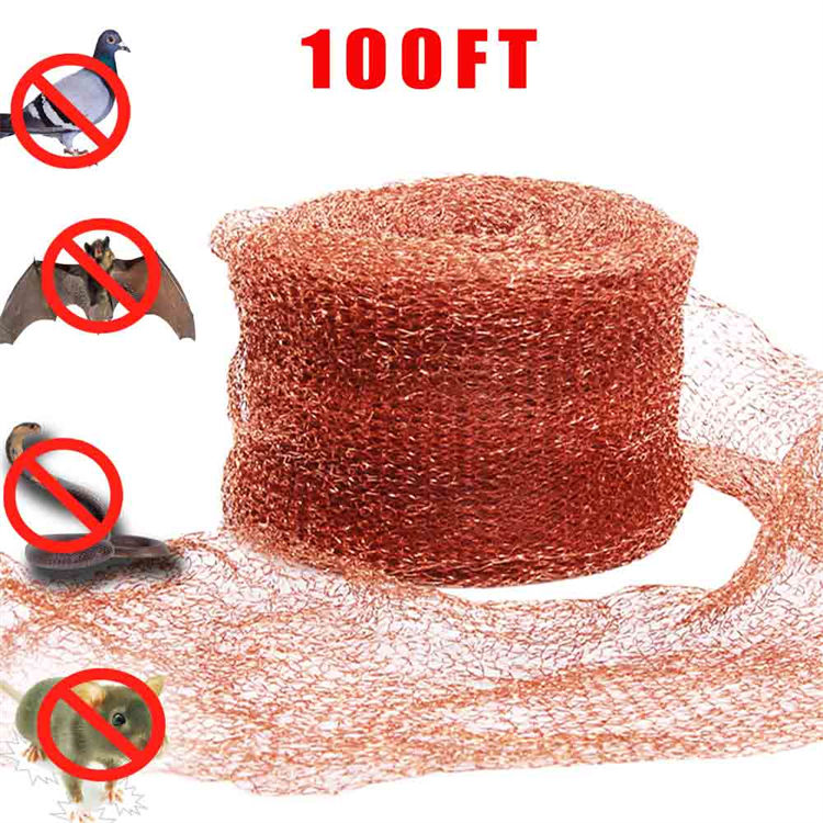 Lưới đồng chống chuột 4 inch * 100 ft, Lưới đồng kiểm soát chuột và động vật gặm nhấm
