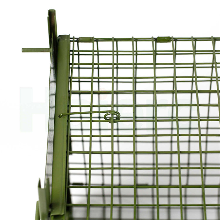 Haierc Animal Trap Cage Foldable Humane Trap Cage Weasel Cage Trap HC2613