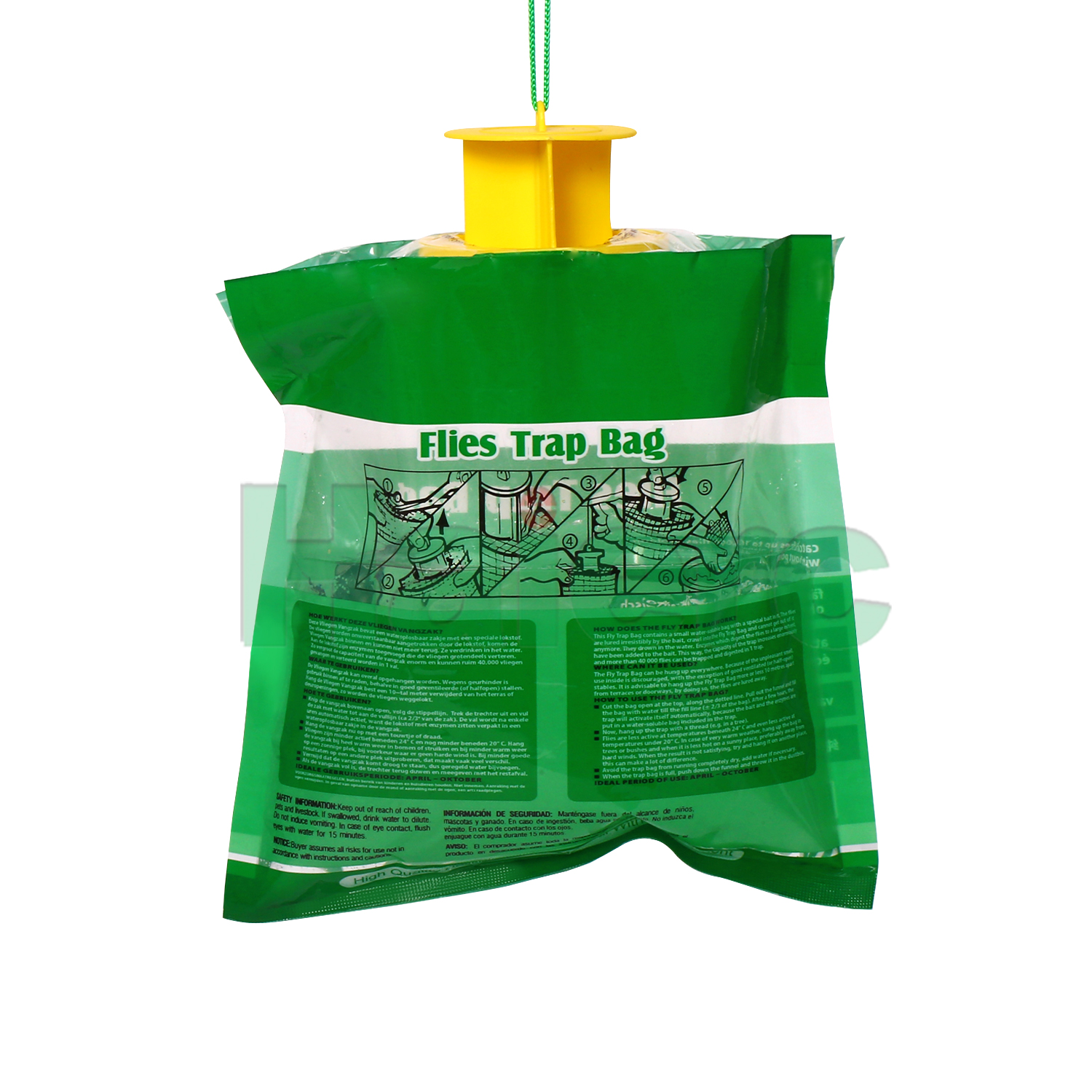 Haierc Outdoor Disposable Plastic Hanging Insect Control Fly Trap Bag HC4215N2