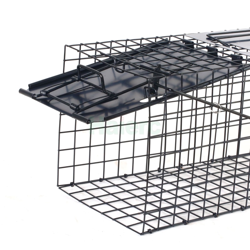 Lồng bẫy động vật sống có thể gấp gọn 62,5x21,5x19,1cm, lưới thép chịu lực cao, dùng để kiểm soát côn trùng và bắt các loài như mèo hoang, thỏ, gấu mèo, opossum.