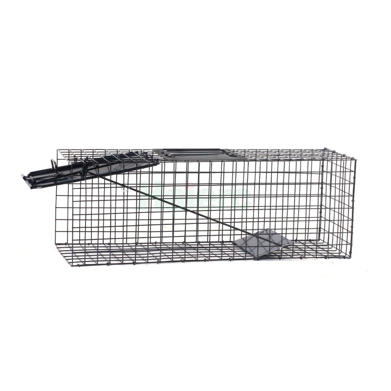 Lồng bẫy động vật sống có thể gấp gọn 62,5x21,5x19,1cm, lưới thép chịu lực cao, dùng để kiểm soát côn trùng và bắt các loài như mèo hoang, thỏ, gấu mèo, opossum.