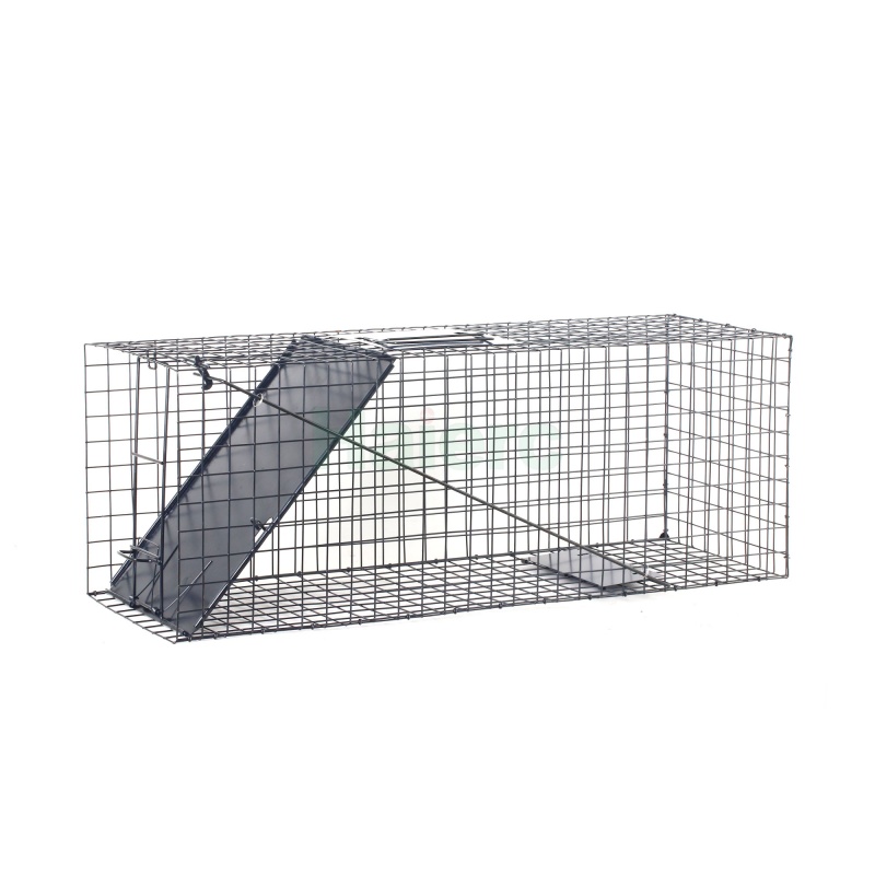 Lồng bẫy động vật lớn 83,5 x 29 x 31,2 cm – Lồng bẫy an toàn, gấp gọn, chịu lực cao, dùng để bắt cáo, chó hoang, mèo, sóc đất, opossum