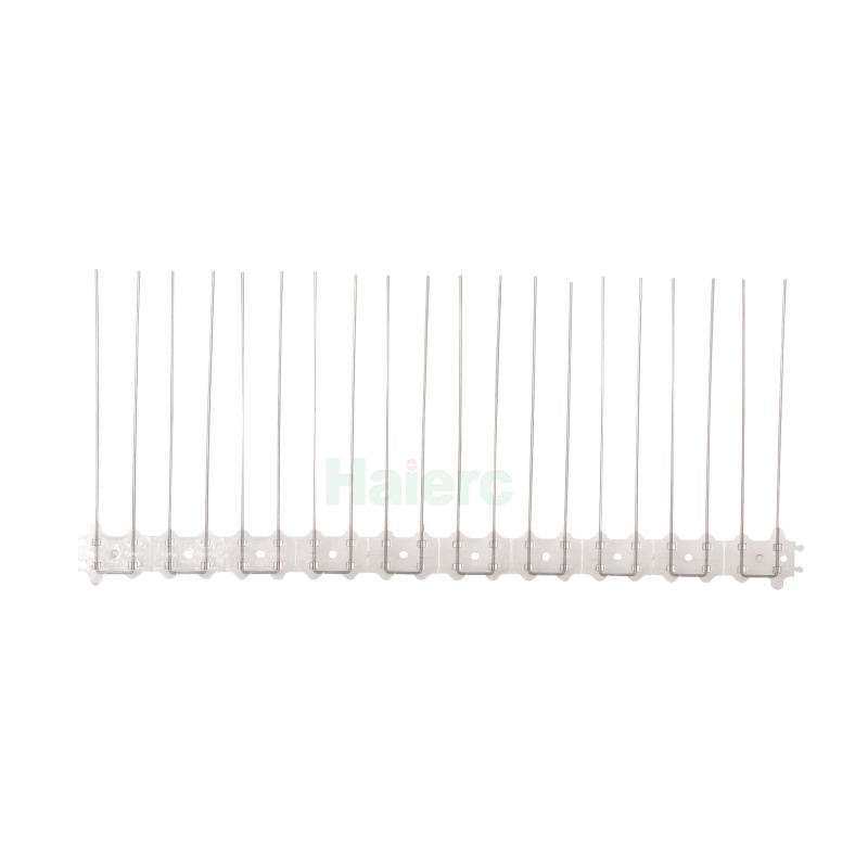 Đinh chống chim bằng thép không gỉ, có đế nhựa, dùng để ngăn ngừa chim bồ câu và các loài chim khác trên tấm pin mặt trời