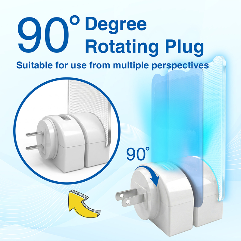 Đèn tiêu diệt muỗi bằng tia UV hai mặt Haierc với 8 hạt LED UV và thẻ keo dính thay thế