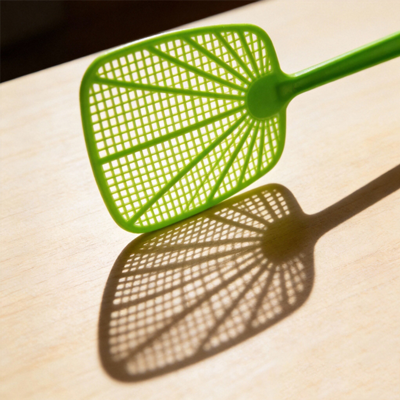 Vỉ đập ruồi nhựa cá nhân hóa Haierc với tay cầm dài dùng cho gia đình, sân vườn & văn phòng