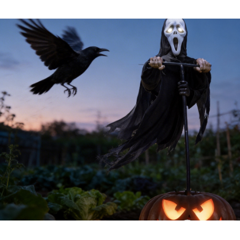 Bù nhìn đuổi chim ngoài trời kiểm soát dịch hại vườn, bù nhìn chân thật cho trang trại, vườn cây, sân HC1642