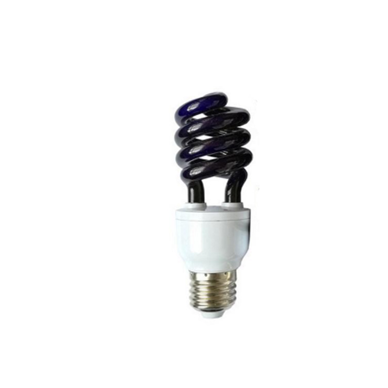 Đèn hấp dẫn côn trùng loại E27 tiết kiệm năng lượng UV lớn, bóng đèn huỳnh quang xoắn ốc | Bóng đèn thay thế kiểm soát sâu bệnh 365nm/368nm/395nm